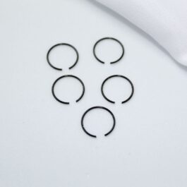 PIERCING DE ACERO NEGRO ARGOLLITA P/NARIZ X 5