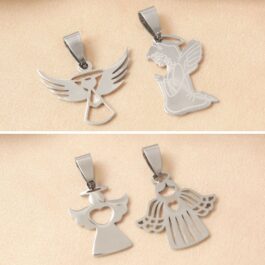 DIJE DE ACERO ANGELITO VARIOS MODELOS