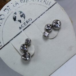 ARO DE ACERO TREPADOR C/3 STRASS DE COLORES