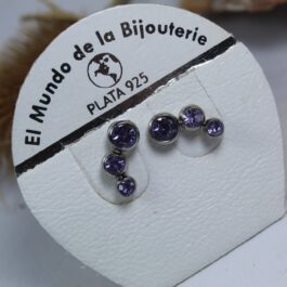 ARO DE ACERO TREPADOR C/3 STRASS DE COLORES