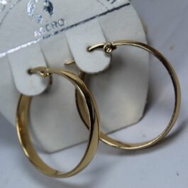ARGOLLA DE ACERO DORADO TIPO CINTA 30MM X12