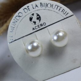 ARO ENCH DE PLATA CLIP PERLA