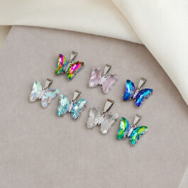 DIJE DE MARIPOSA CRISTAL C/STRASS