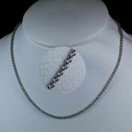 CADENA DE ACERO ROLO FINA 45CM