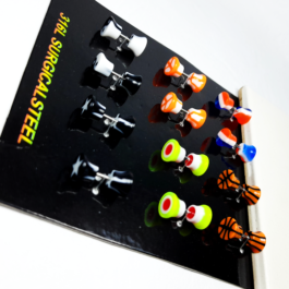 PIERCING ACERO FALSO EXPANSOR C/ACRILICO VARIOS MODELOS X12