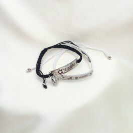 PULSERA DE HILO PARA COMPATIR TE QUIERO C/ DIJE IMANTADO DE CORAZON