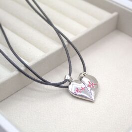 CONJUNTO DE TIENTO C/DIJE CORAZON IMANTADO PARA COMPARTIR