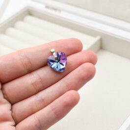 DIJE DE ACERO VARIAS FORMAS TIPO CRISTAL DE ROCA