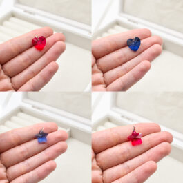 DIJE DE ACERO VARIAS FORMAS TIPO CRISTAL DE ROCA