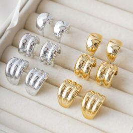 AROS CHUNKY VARIOS MODELOS DORADOS O PLATEADOS X6