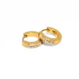 ARGOLLA DE ACERO DORADO MULTISTRASS -3*9MM