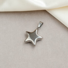 DIJE DE ACERO ESTRELLA INFLADA CHICA