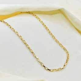 CADENA DE ACERO DORADO VENECIANA- 3.0 60CM C/O S/REGULADOR
