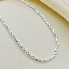 CADENA DE ACERO BLANCO TURBILLON 0.4 DE 40CM