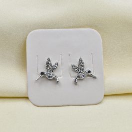 ARO PLATEADO COLIBRI MULTI-STRASS