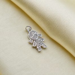 DIJE DE ACERO BLANCO NENA C/ MICROPAVE