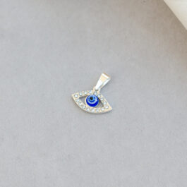 DIJE DE ACERO BLANCO OJO TURCO MULTISTRASS