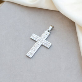 DIJE DE ACERO CRUZ MULTISTRASS 45MM