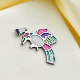 DIJE DE ACERO PICAFLOR ESMALTADO