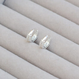 ARGOLLA DE ACERO BLANCO MICROPAVE 10MM