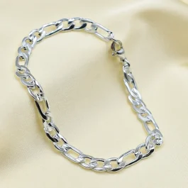 PULSERA DE ACERO BLANCO CARTIER 3X1 FINA 1.2/ 1.6MM DE 18CM