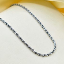 CADENA DE ACERO TURBILLON BRILLOSA 2.5MM DE 50CM