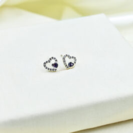 ARO DE ACERO BLANCO CORAZON MULTISTRASS C/ CORAZON CUBIC