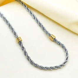CADENA DE ACERO TURBILLON COMBINADA 0.8 MM 55CM