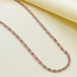 CADENA DE ACERO ROSE CARACOLITO 0.4 45CM