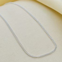 CADENA DE ACERO BLANCO GRUME DE 50CM 4MM