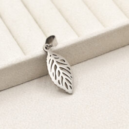 DIJE DE ACERO HOJA CALADA