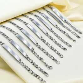PULSERA DE ACERO PARA GRABAR NENE X10