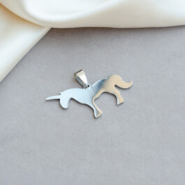 DIJE DE ACERO UNICORNIO PLANO