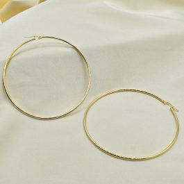 ARO ARGOLLA DE ACERO DORADO 7.8 CM