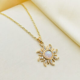 COLLAR DORADO SOL DE REPUNZEL CENTRO NACARADO