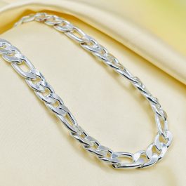 CADENA DE ACERO BLANCO CARTIER 60CM