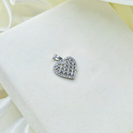 DIJE DE ACERO CORAZON CON MICROPAVE