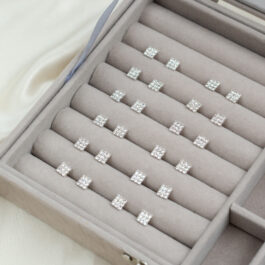 AROS PLATEADOS CUADRADOS MULTISTRASS X12