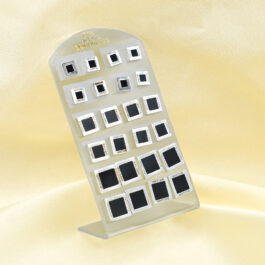 ARO DE ACERO BLANCO BULGARI CUADRADO X12