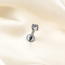 PIERCING DE ACERO PARA MENTON C/ 1 STRASS