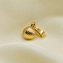 DIJE DORADO BOLITA FACETADA