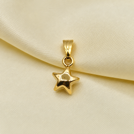 DIJE DORADO ESTRELLA INFLADA CHICA