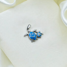 DIJE DE ACERO TORTUGAS ESMALTADAS