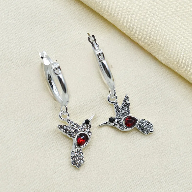 ARGOLLAS DE ACERO BLANCO COLIBRÍ MICROPAVE Y CUBIC - Imagen 5