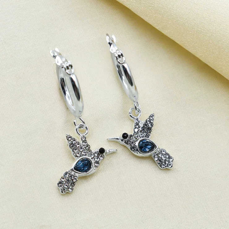 ARGOLLAS DE ACERO BLANCO COLIBRÍ MICROPAVE Y CUBIC - Imagen 6