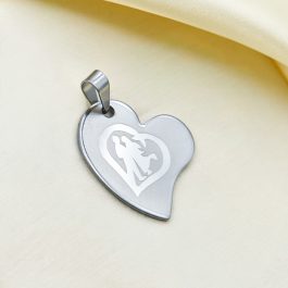 DIJE DE ACERO CORAZON VARIOS MODELOS