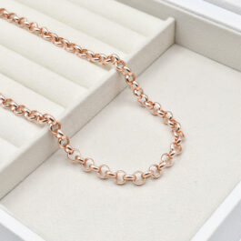 CADENA DE ACERO ROSE ROLO MEDIANA 6.0 45/50CM