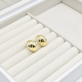 AROS CHUNKY DORADO GOTA CON ONDAS MEDIANOS