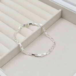 PULSERA DE ACERO BLANCO CUBITO