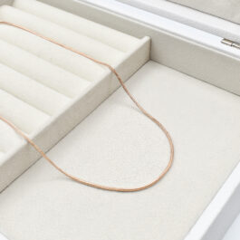 CADENA DE ACERO ROSE COLITA DE RATA 40CM